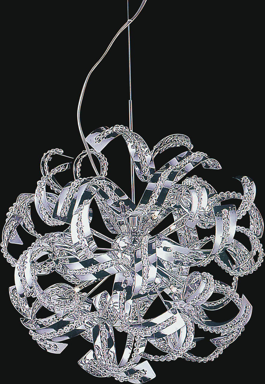 CWI LIGHTING 5067P22C 14 Light  Chandelier with Chrome finish