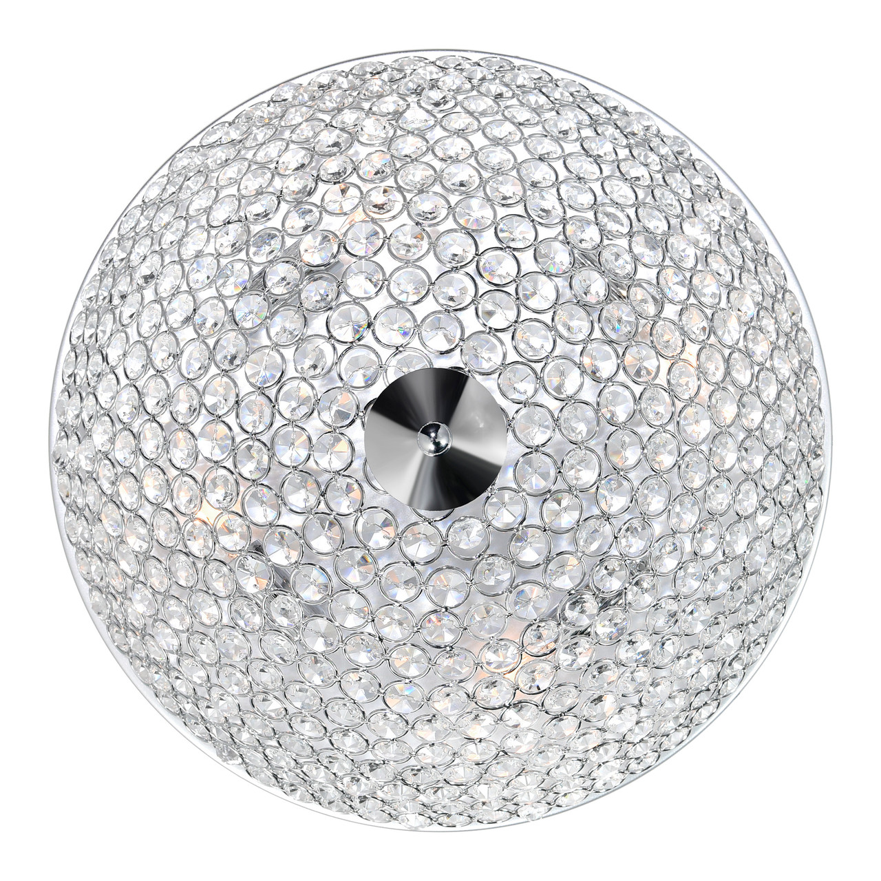 CWI LIGHTING QS8357C16C 4 Light Bowl Flush Mount with Chrome finish