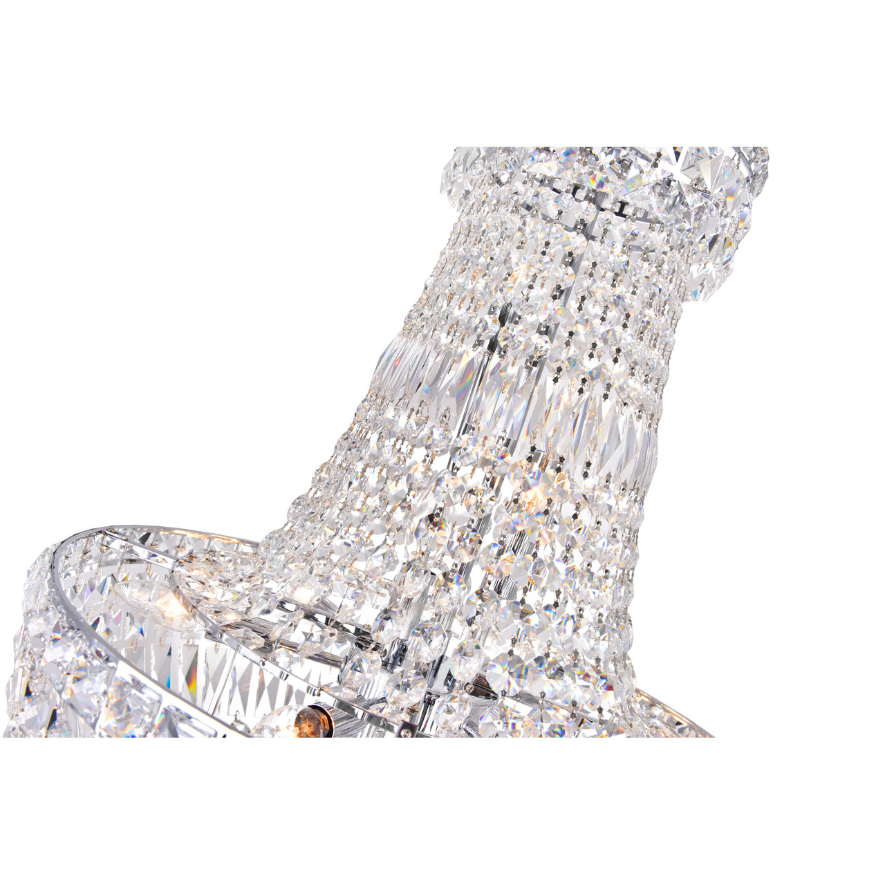 CWI LIGHTING 8003P22C 13 Light Down Chandelier with Chrome finish