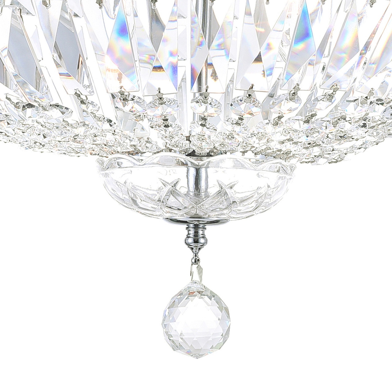 CWI LIGHTING 8003C16C 5 Light Bowl Flush Mount with Chrome finish