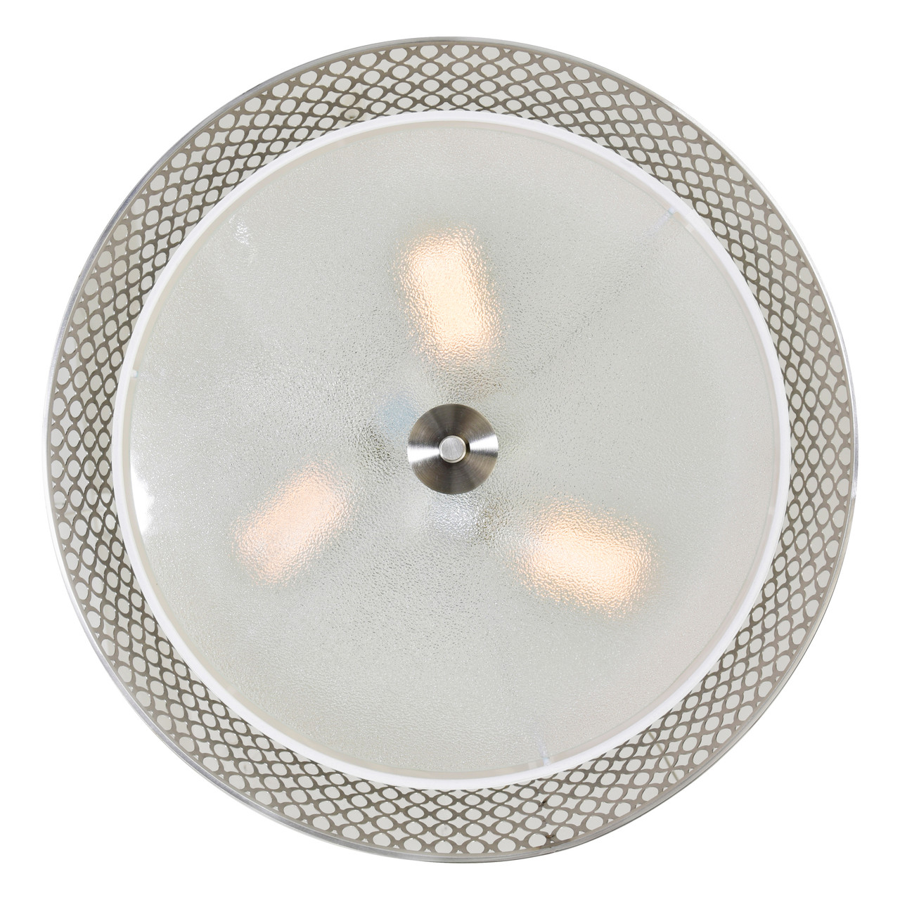 CWI LIGHTING 5555C17SN 3 Light Drum Shade Flush Mount with Satin Nickel finish