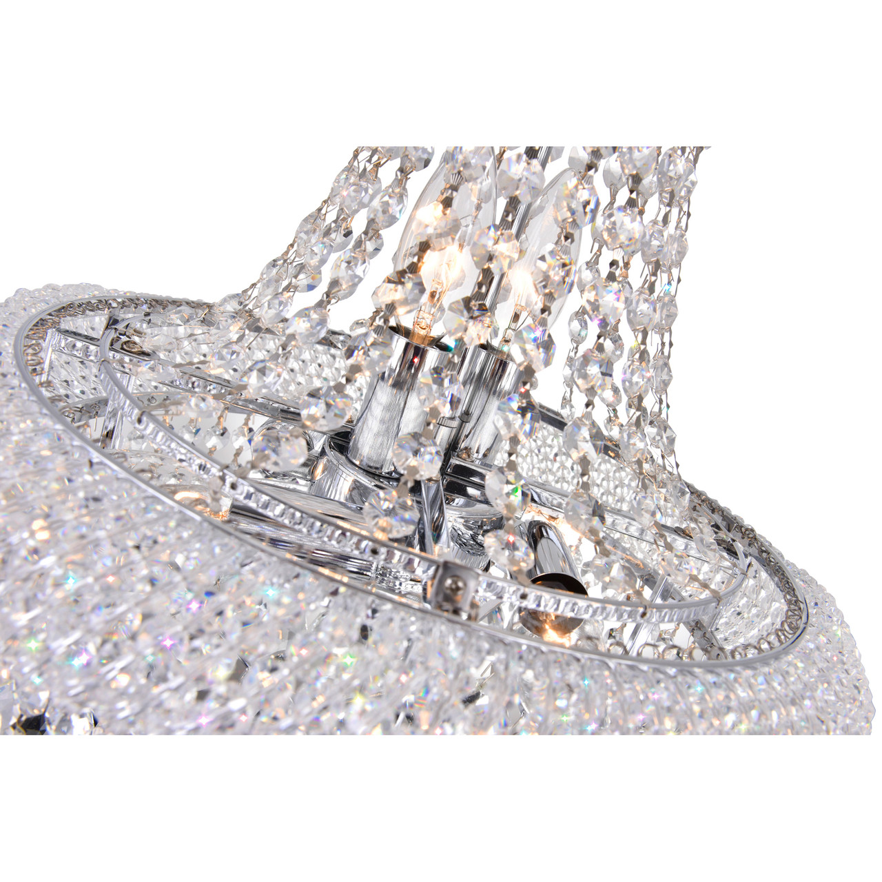CWI LIGHTING 8001P14C 6 Light  Chandelier with Chrome finish
