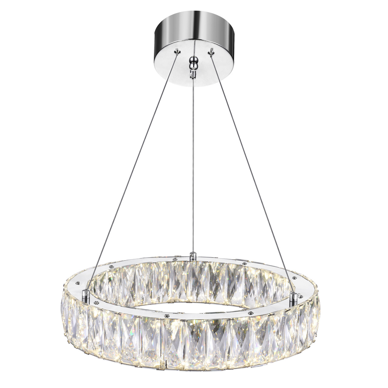 CWI LIGHTING 5704P16-1-601-A LED  Chandelier with Chrome finish