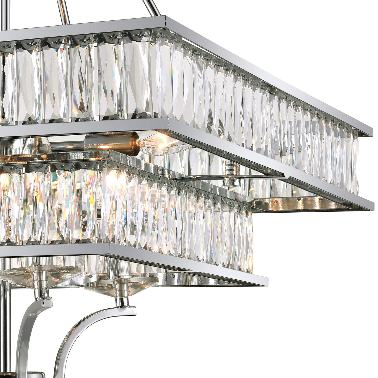 CWI LIGHTING 9972P23-8-601 8 Light  Chandelier with Chrome finish