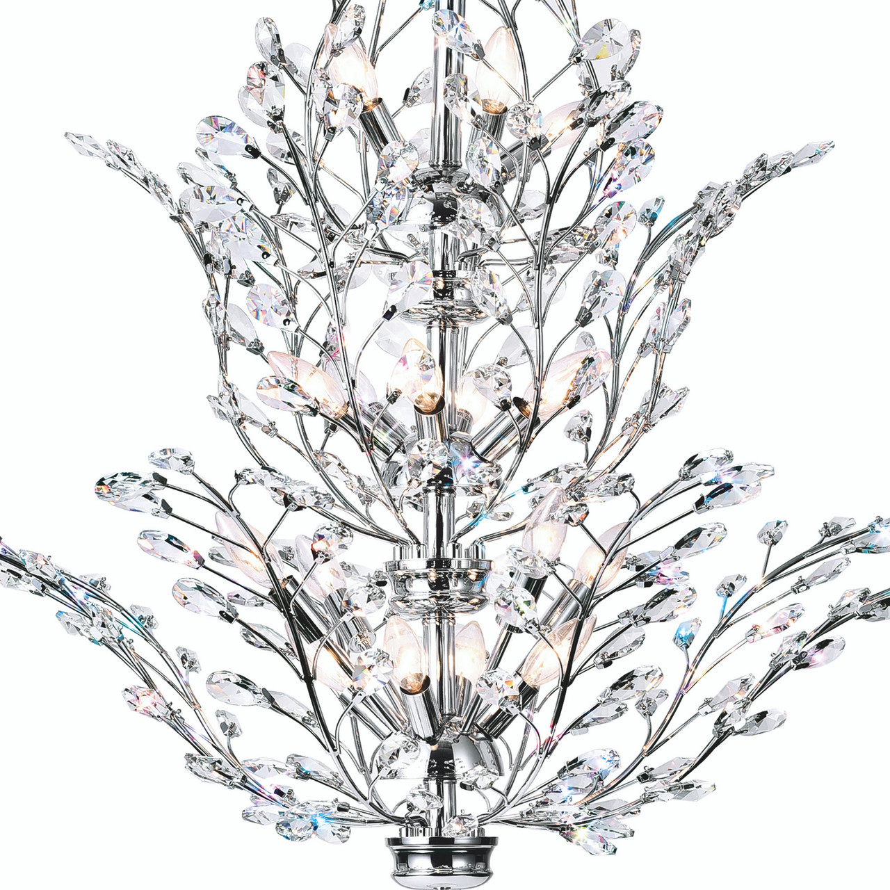 CWI LIGHTING 5206P40C 18 Light  Chandelier with Chrome finish