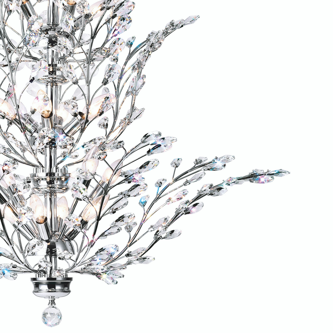 CWI LIGHTING 5206P40C 18 Light  Chandelier with Chrome finish