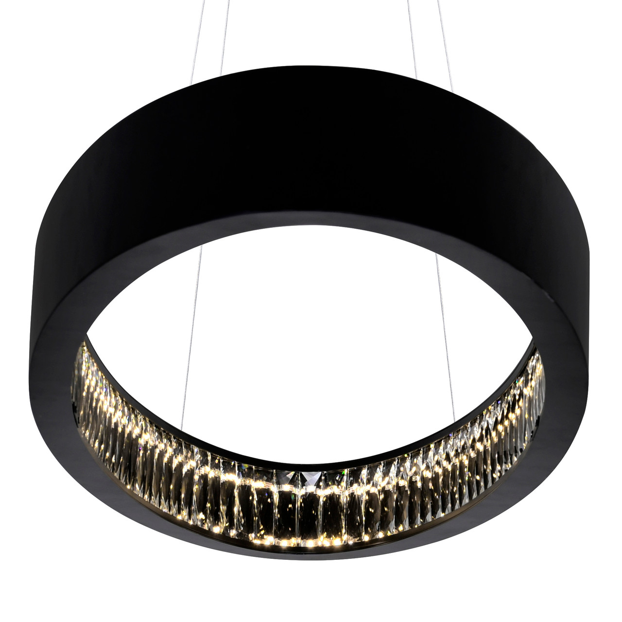 CWI LIGHTING 1040P42-101-O LED Chandelier with Matte Black Finish