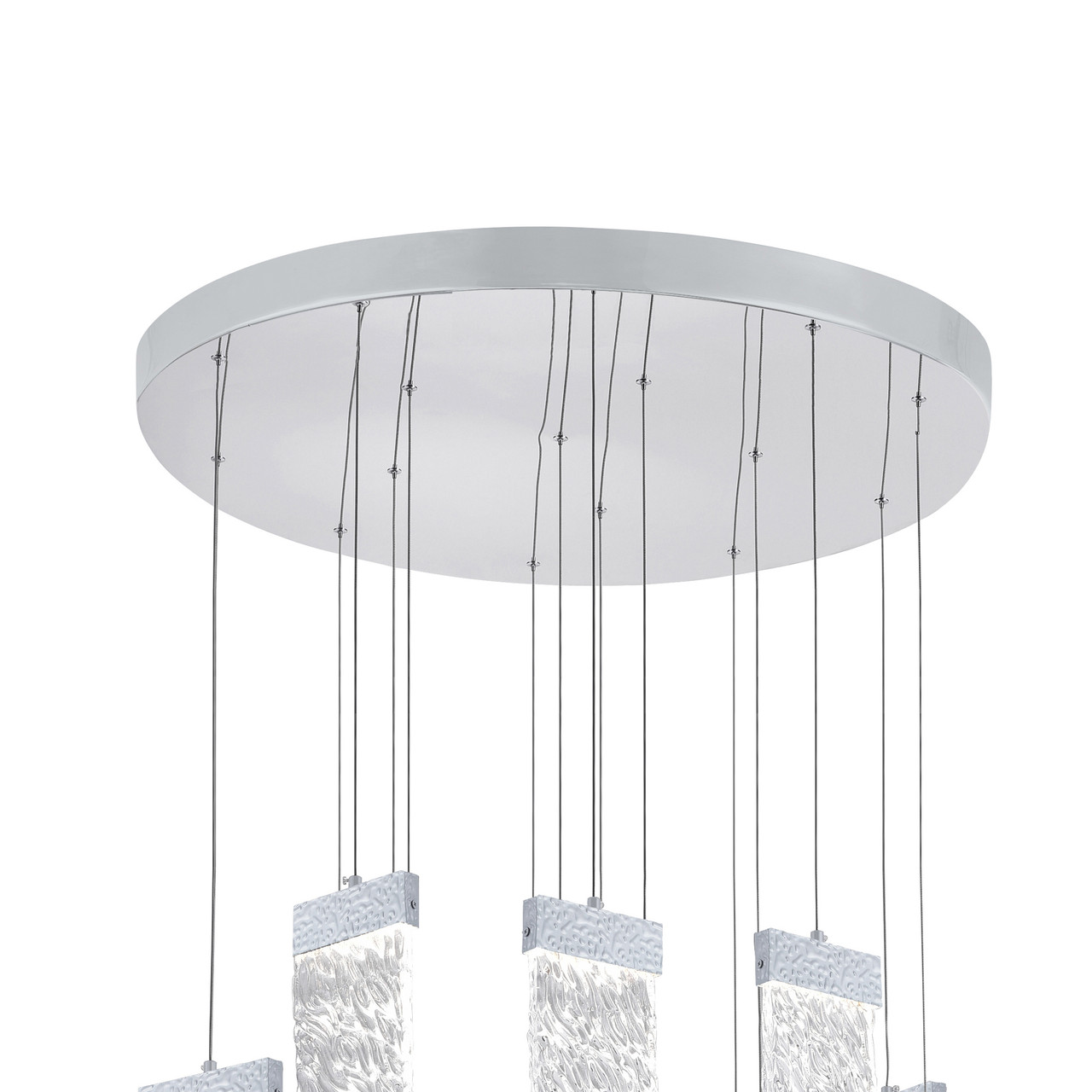CWI LIGHTING 1090P32-16-269 LED Chandelier with Pewter Finish