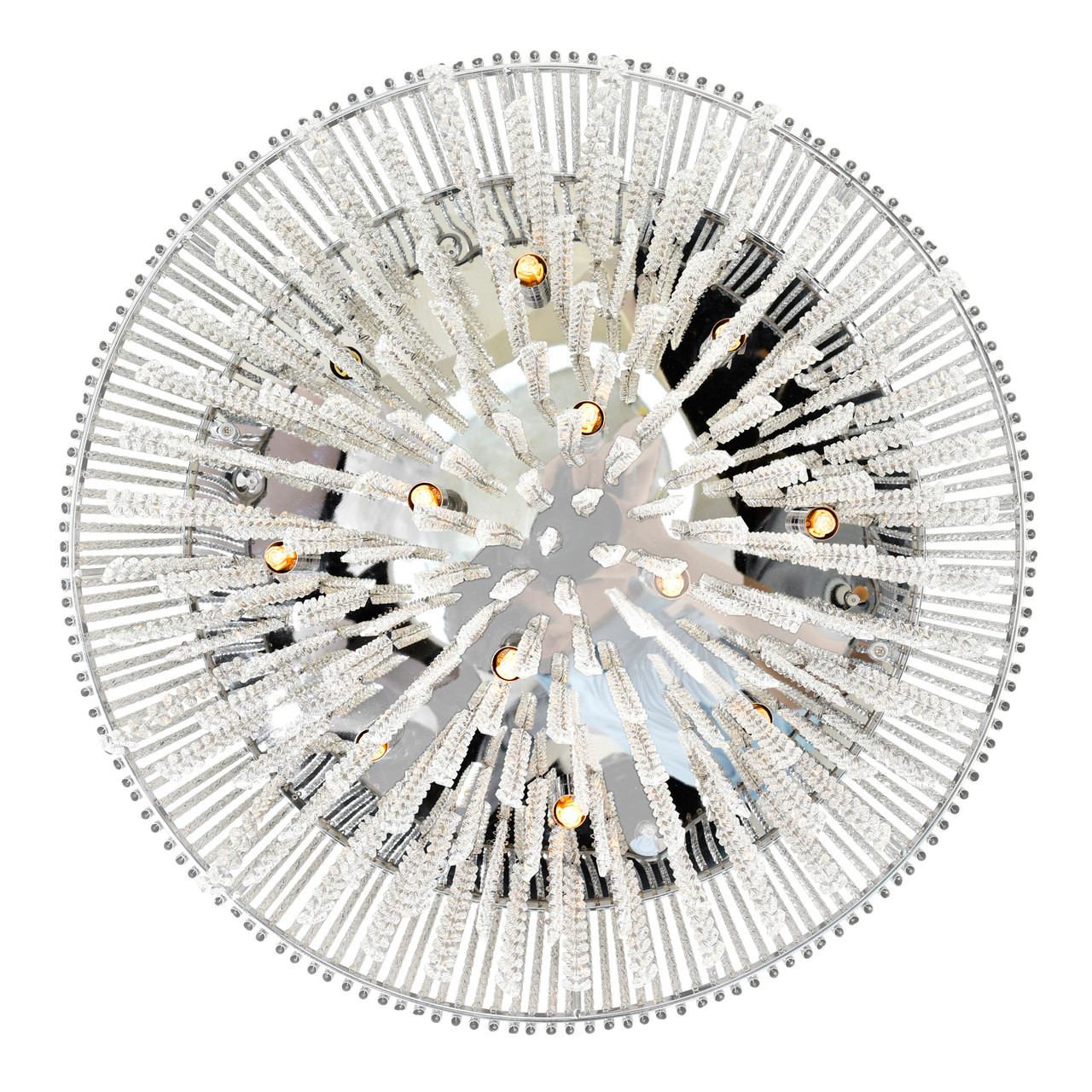 CWI LIGHTING 5535P20C-R 12 Light Drum Shade Chandelier with Chrome finish