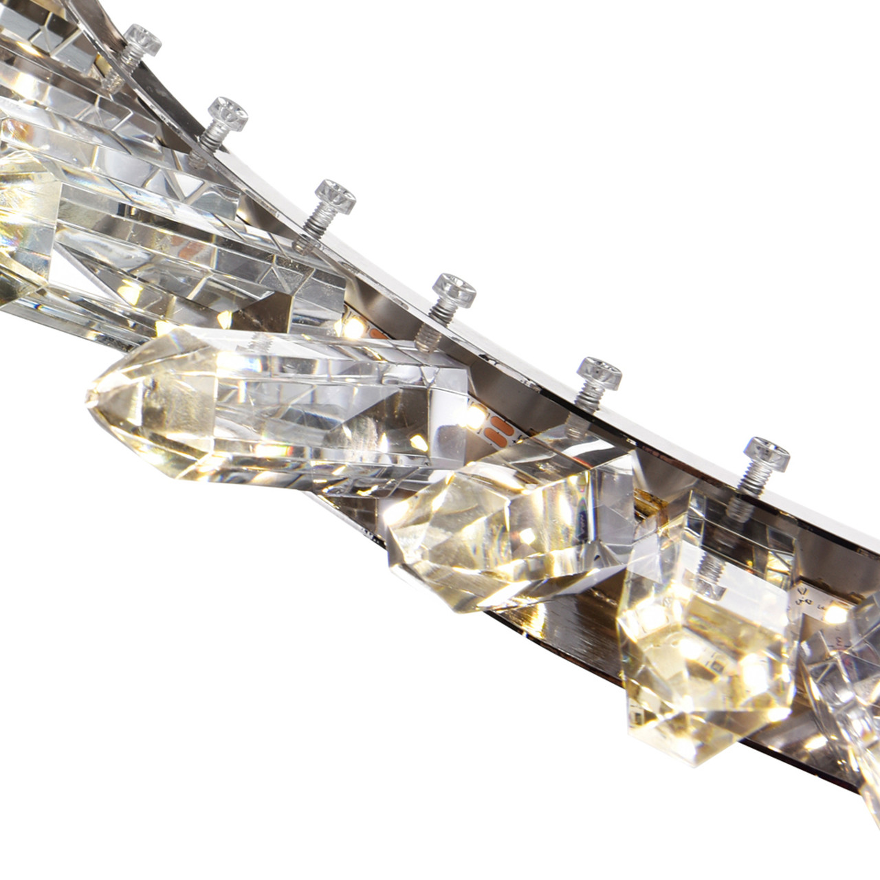 CWI LIGHTING 1108P32-613 LED Up Chandelier with Polished Nickel Finish