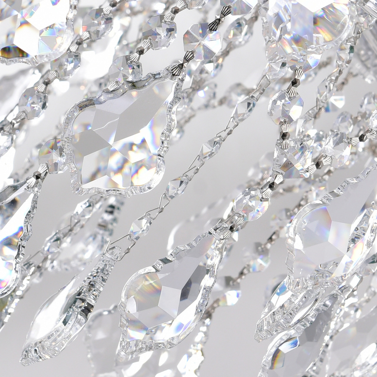 CWI LIGHTING 8311P32C-19 (Clear) 19 Light Up Chandelier with Chrome finish