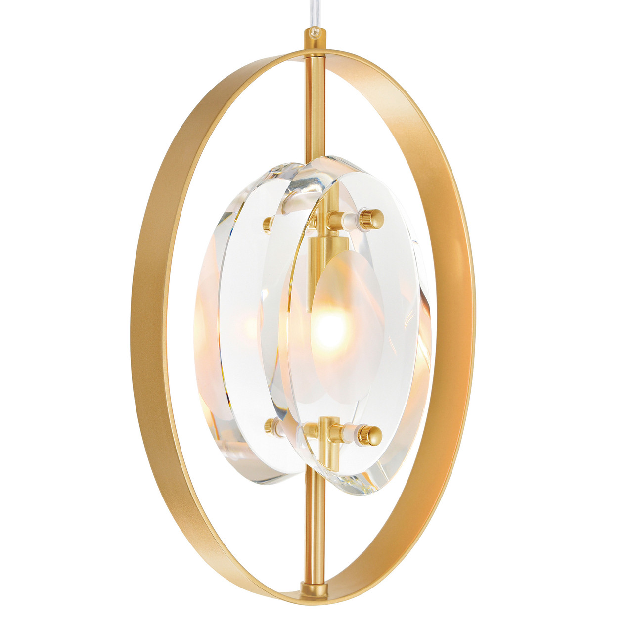 CWI LIGHTING 1224P24-9-625 9 Light Pendant with Brass Finish