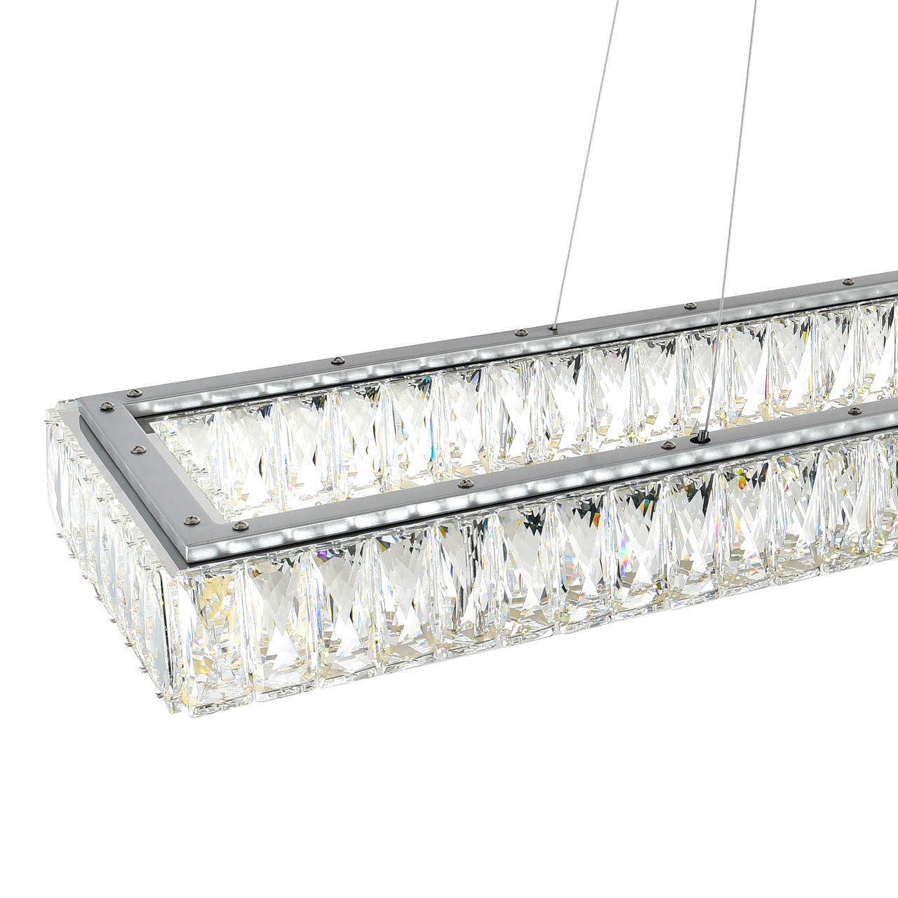 CWI LIGHTING 1084P52-601-RC-2C LED Chandelier with Chrome Finish