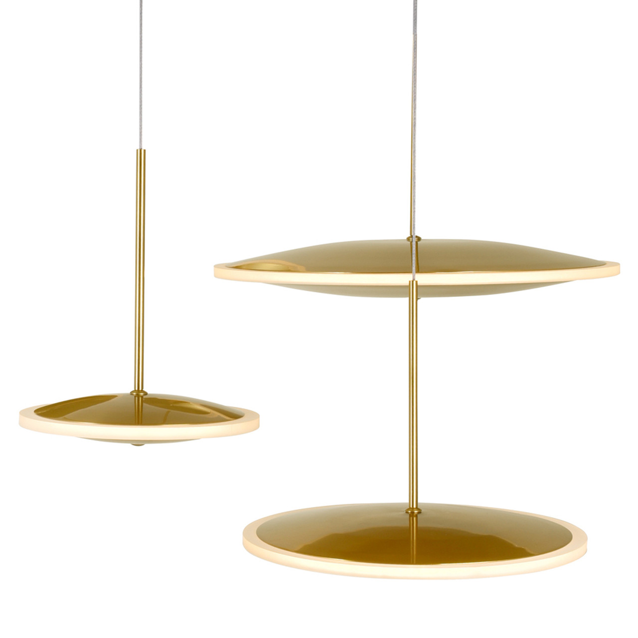 CWI LIGHTING 1204P43-5-625-A LED Island/Pool Table Chandelier with Brass Finish