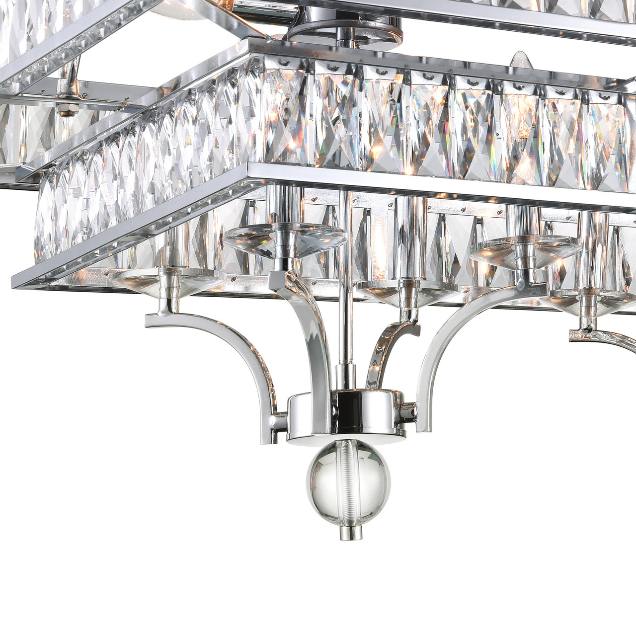 CWI LIGHTING 9972P47-20-601 20 Light Island Chandelier with Chrome finish