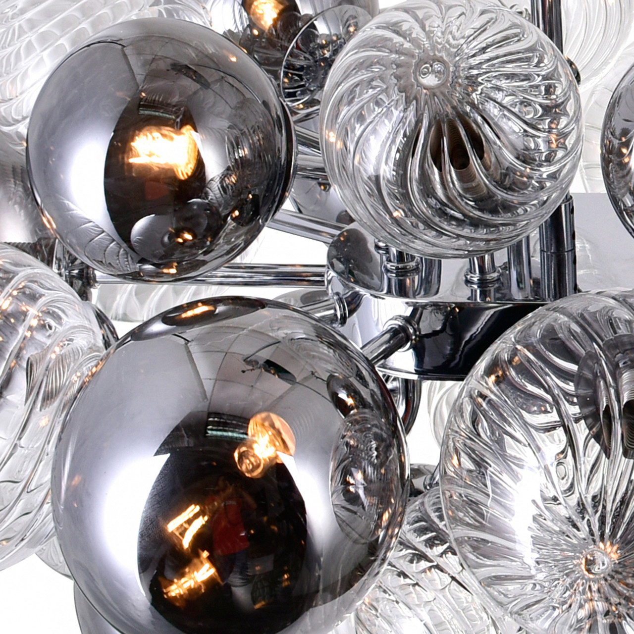 CWI LIGHTING 1205P39-27-601 27 Light Island/Pool Table Chandelier with Chrome Finish