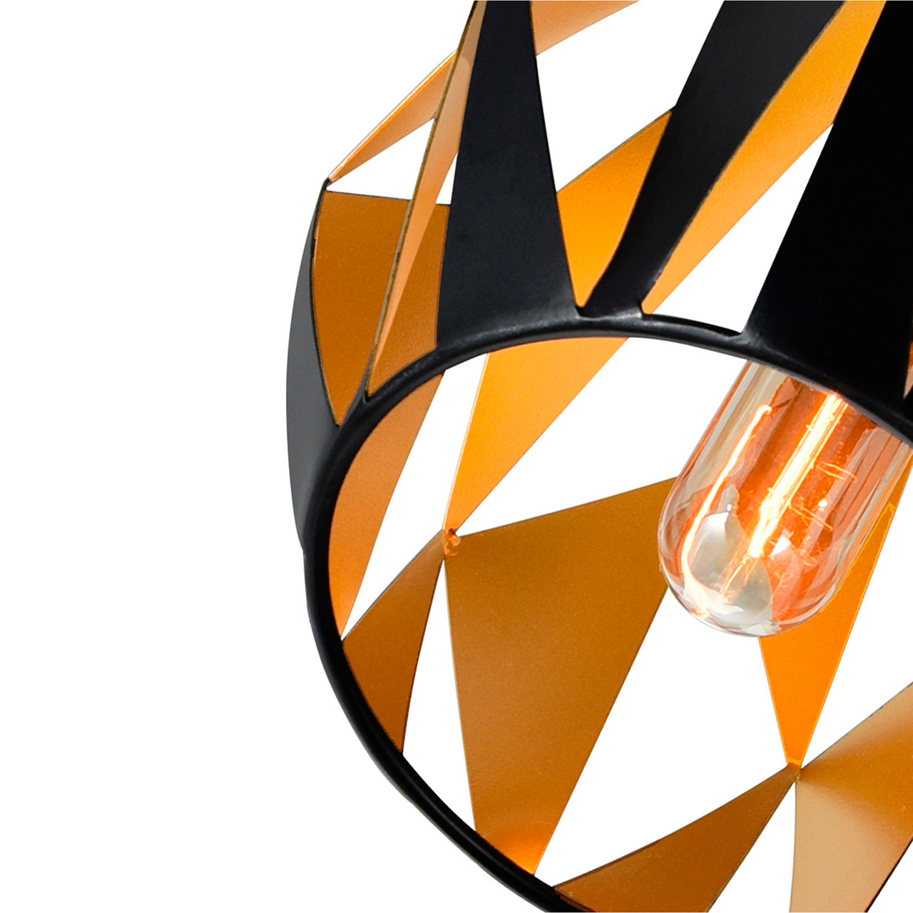 CWI LIGHTING 1114P12-1-271 1 Light Down Pendant with Black+Copper Finish