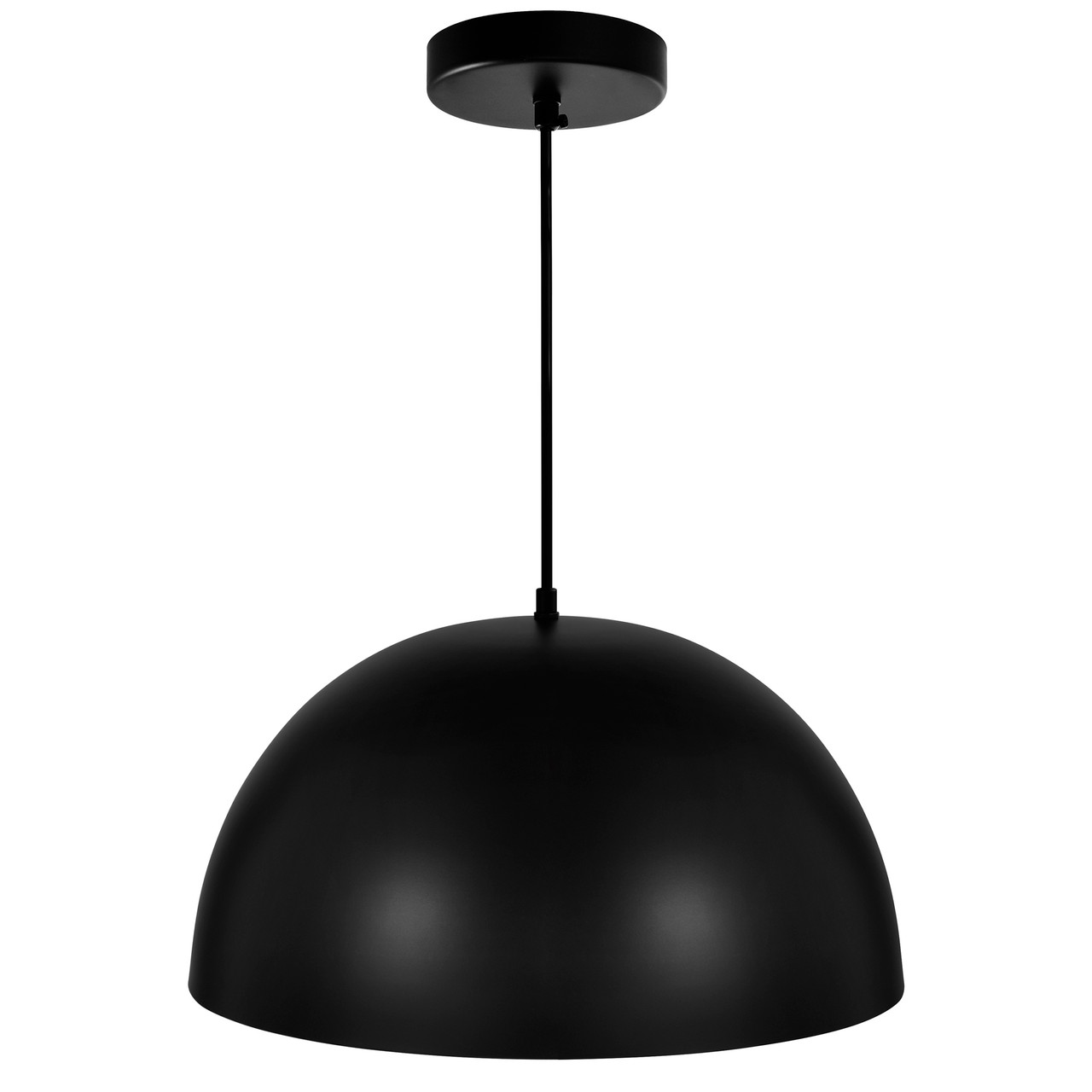 CWI LIGHTING 9629P16-1-101 1 Light Down Pendant with Black finish