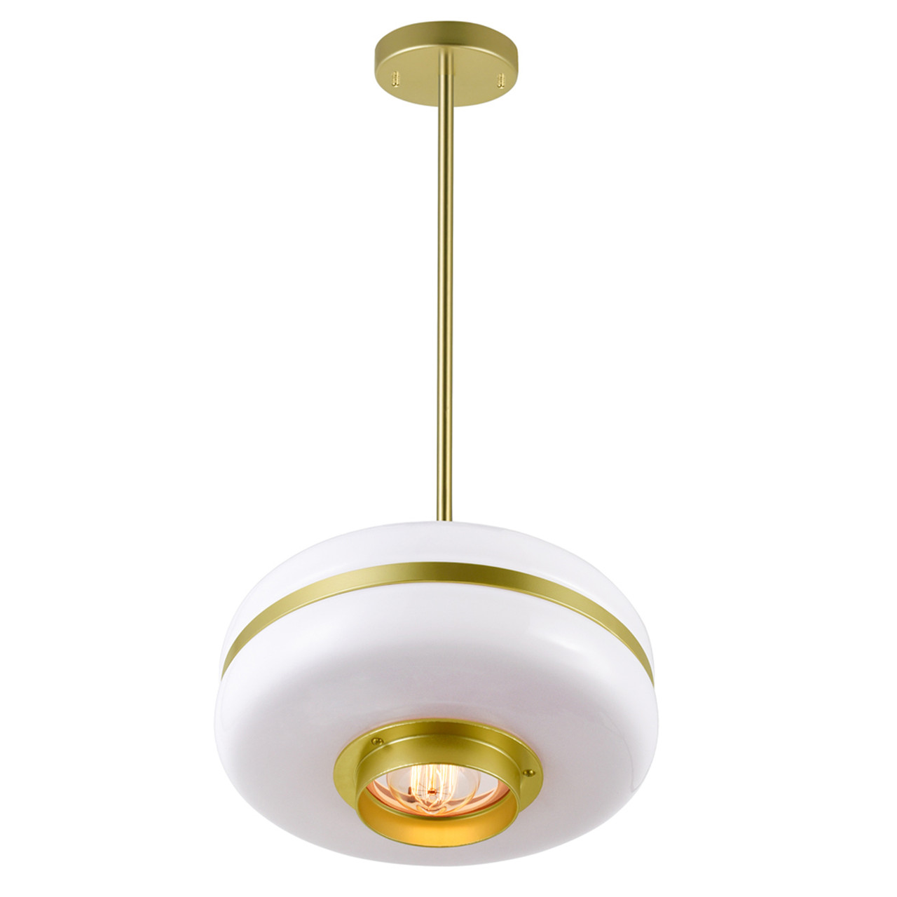 CWI LIGHTING 1143P12-1-270 1 Light Down Pendant with Pearl Gold Finish