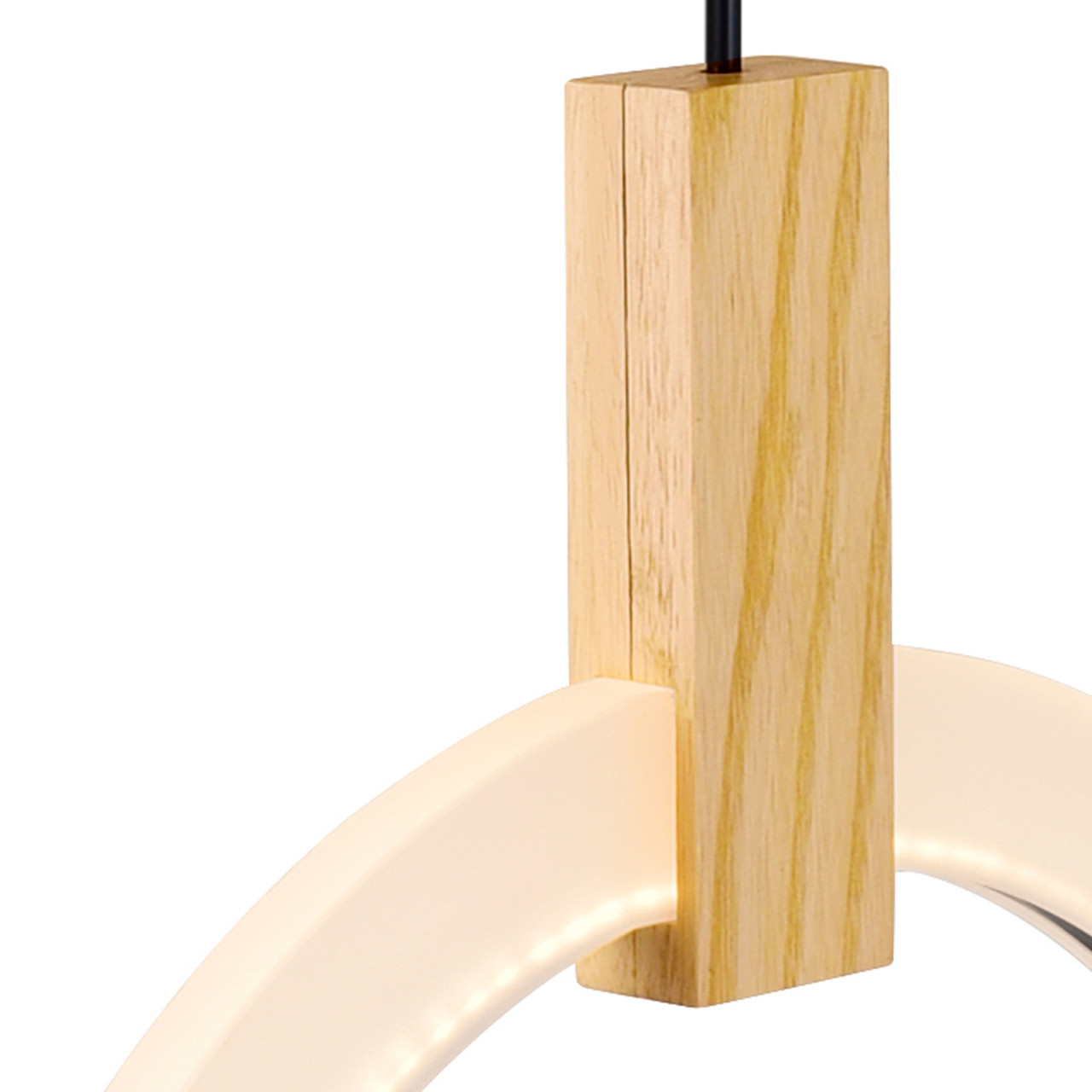 CWI LIGHTING 1214P16-1-236 LED Pendant with White Oak Finish