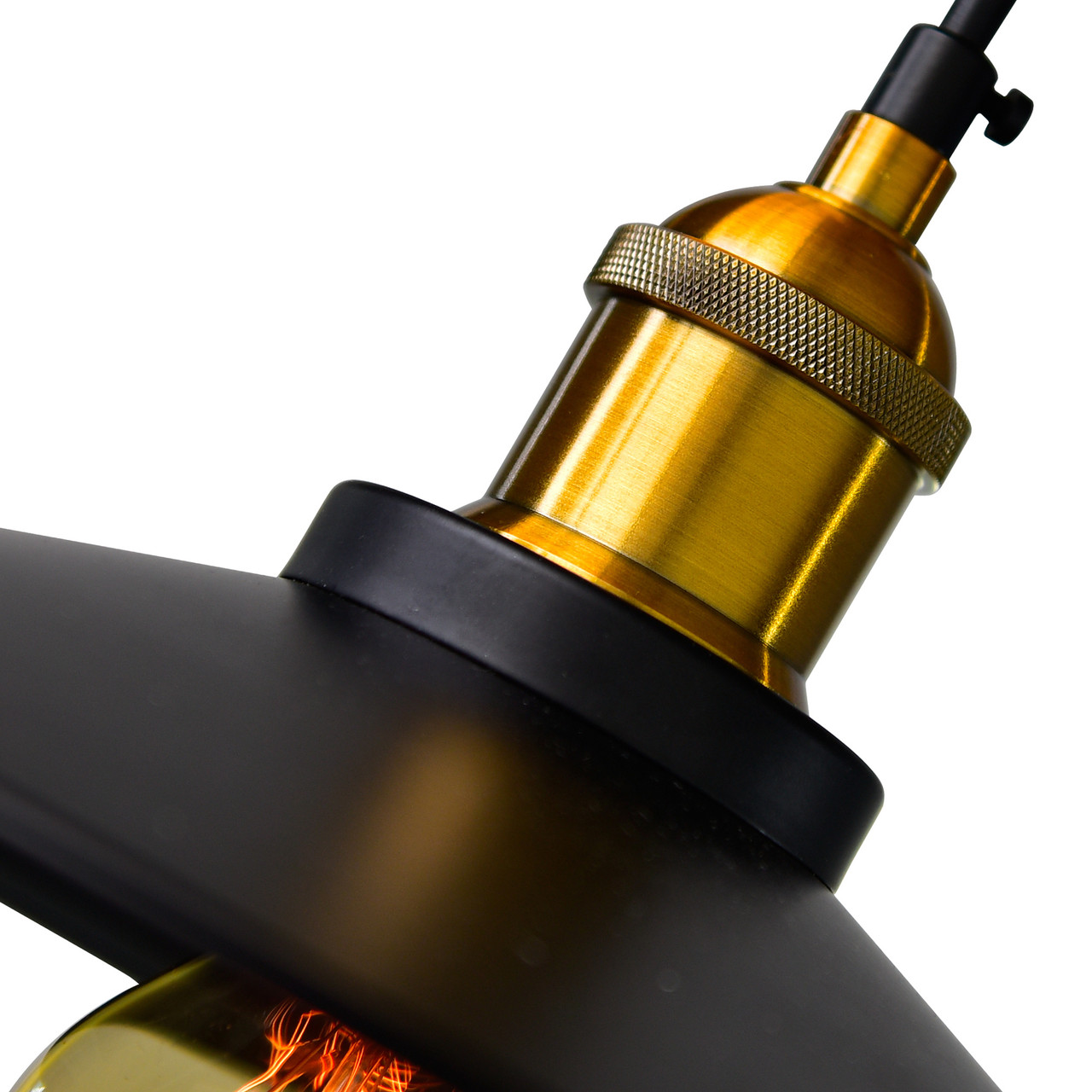 CWI LIGHTING 9605P13-1-101 1 Light Down Mini Pendant with Black finish