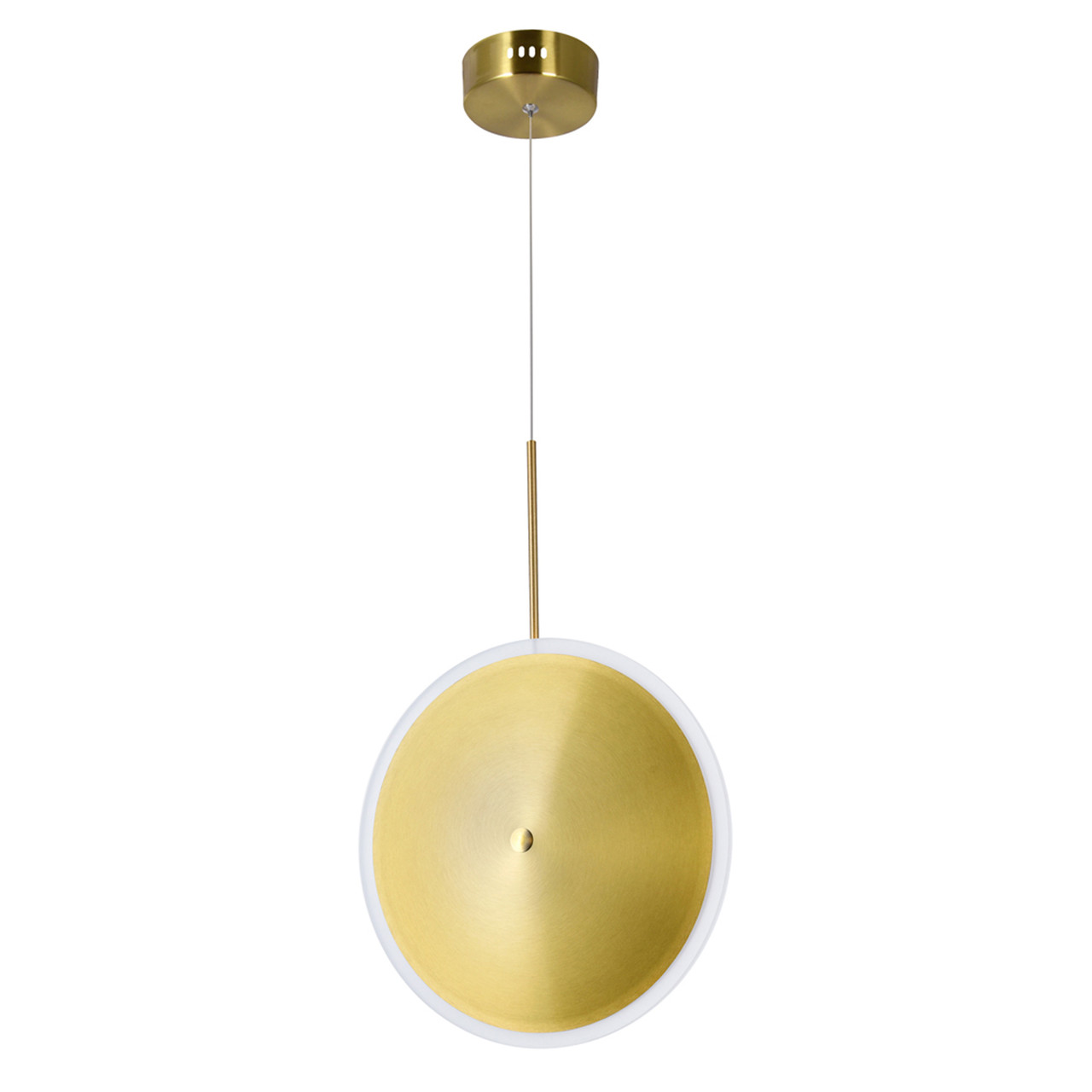 CWI LIGHTING 1204P12-1-625 LED Mini Pendant with Brass Finish