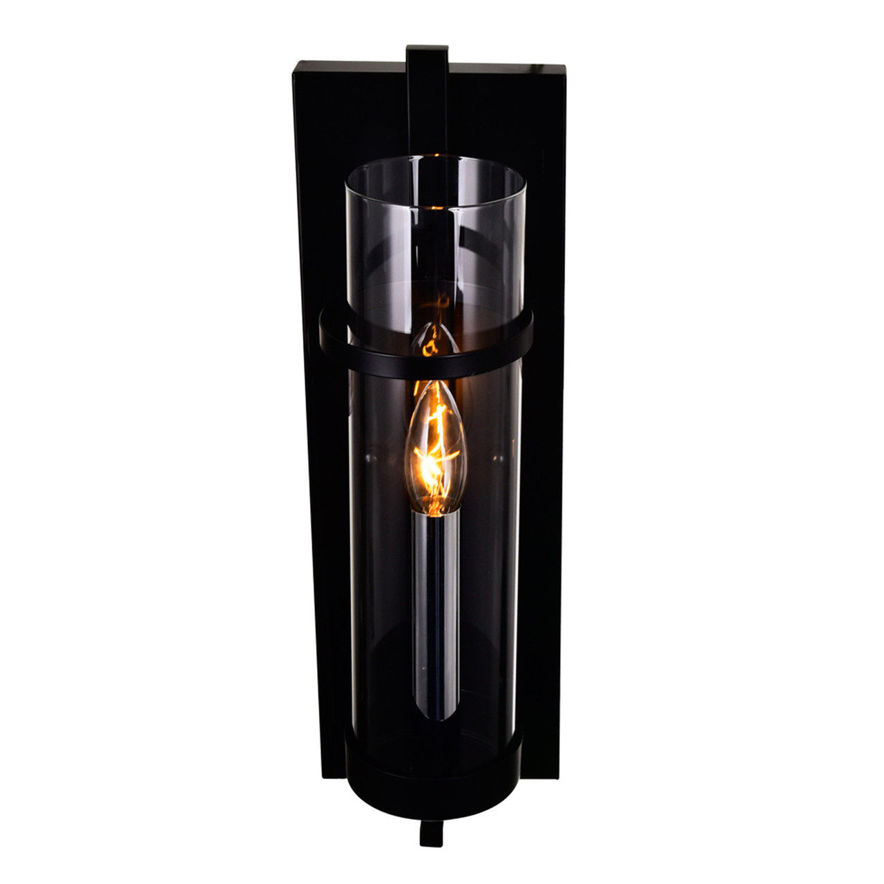 CWI LIGHTING 9827W5-1-101 1 Light Wall Sconce with Black finish