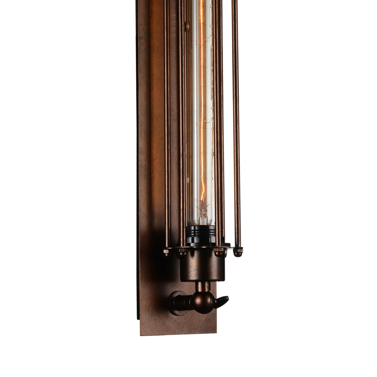 CWI LIGHTING 9613W4-1-126 1 Light Wall Sconce with Chocolate finish