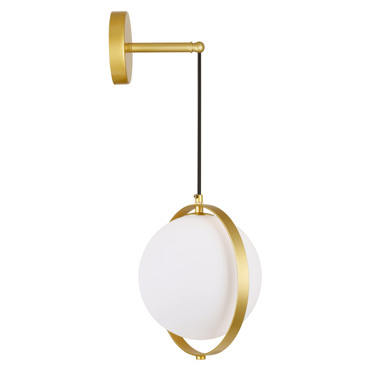 CWI LIGHTING 1153W9-1-169 1 Light Wall Light with Brass Finish