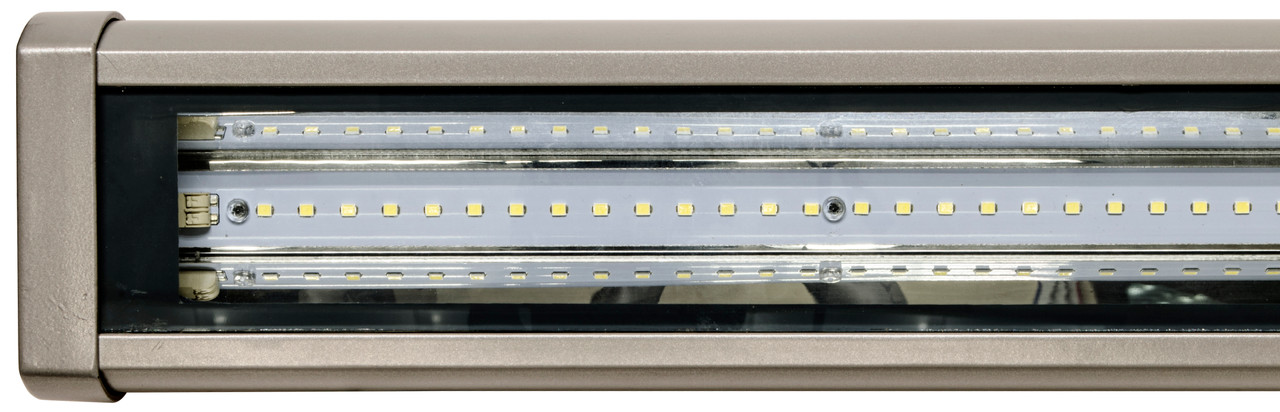 DABMAR LIGHTING DF9402-LED25-SLV CAST ALUM SIGN FIXTURE 43 5/8" 25W LED T5 120-277V 5000K, Silver