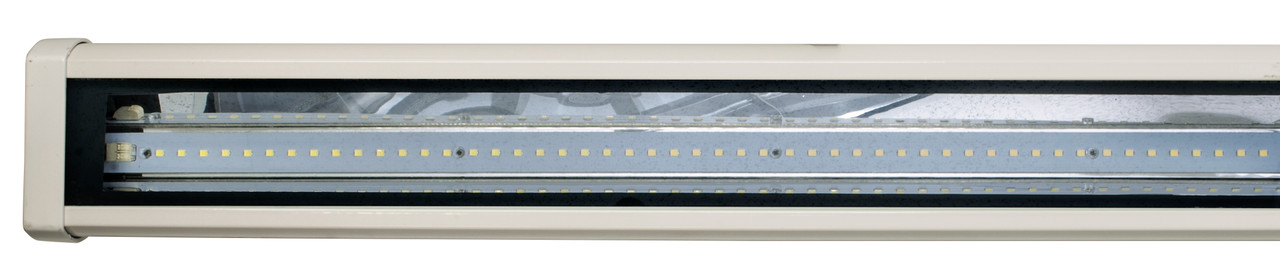 DABMAR LIGHTING DF9402-LED25-W CAST ALUM SIGN FIXTURE 43 5/8" 25W LED T5 120-277V 5000K, White