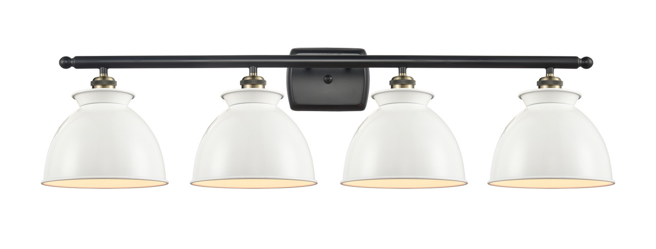 INNOVATIONS LIGHTING 516-4W-BAB-M14-W Adirondack 3 Light Bath Vanity Light part of the Ballston Collection