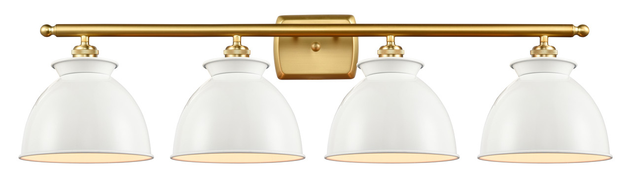 INNOVATIONS LIGHTING 516-4W-SG-M14-W Adirondack 3 Light Bath Vanity Light part of the Ballston Collection