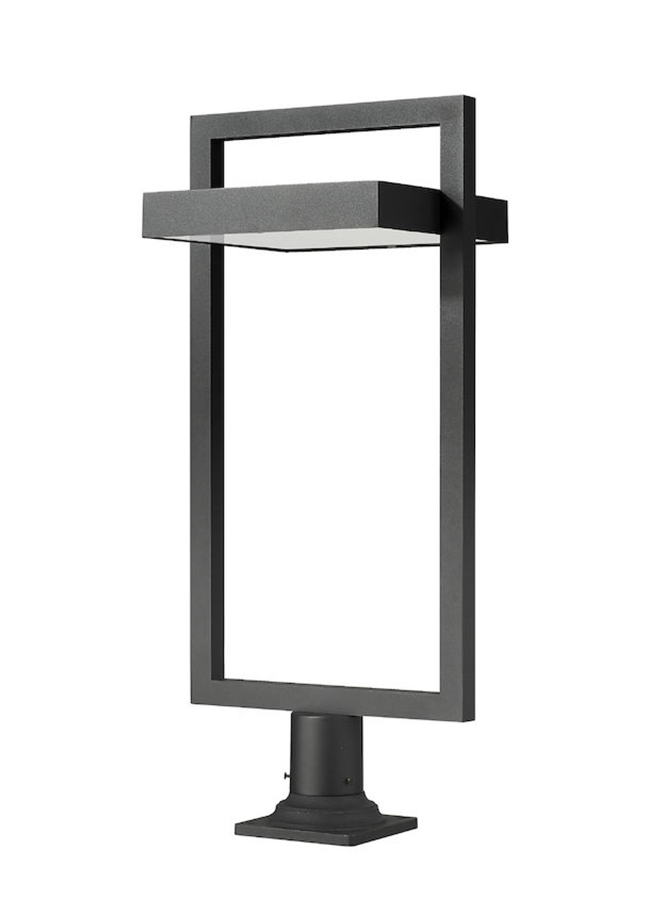 Z-LITE 566PHXLR-533PM-BK-LED 1 Light Outdoor Pier Mounted Fixture,Black