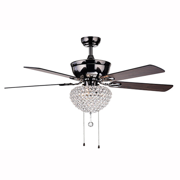 WAREHOUSE OF TIFFANY'S CFL-8176CH Taliko 52 in. 3-Light Indoor Bronze Finish Hand Pull Chain Ceiling Fan with Light Kit