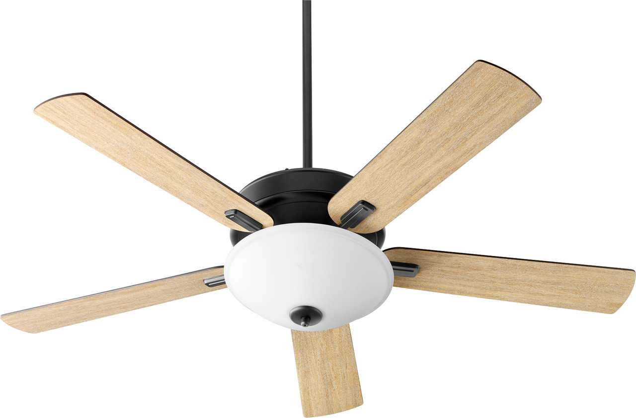 QUORUM INTERNATIONAL 54525-69 Premier 1-Light Ceiling Fan, Noir