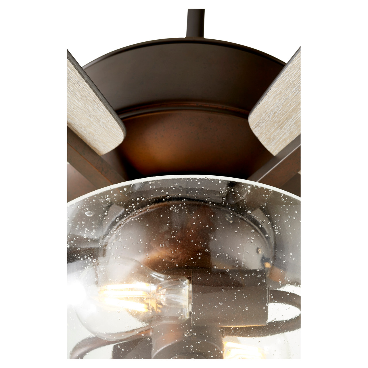 QUORUM INTERNATIONAL 7052-286 Breeze 2-Light Ceiling Fan, Oiled Bronze