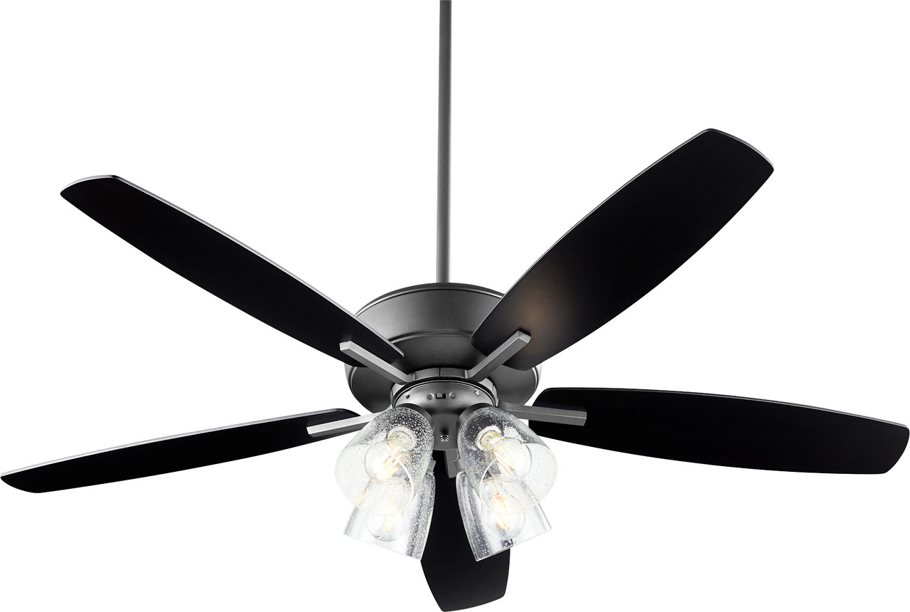 QUORUM INTERNATIONAL 70525-469 Breeze 4-Light Ceiling Fan, Noir