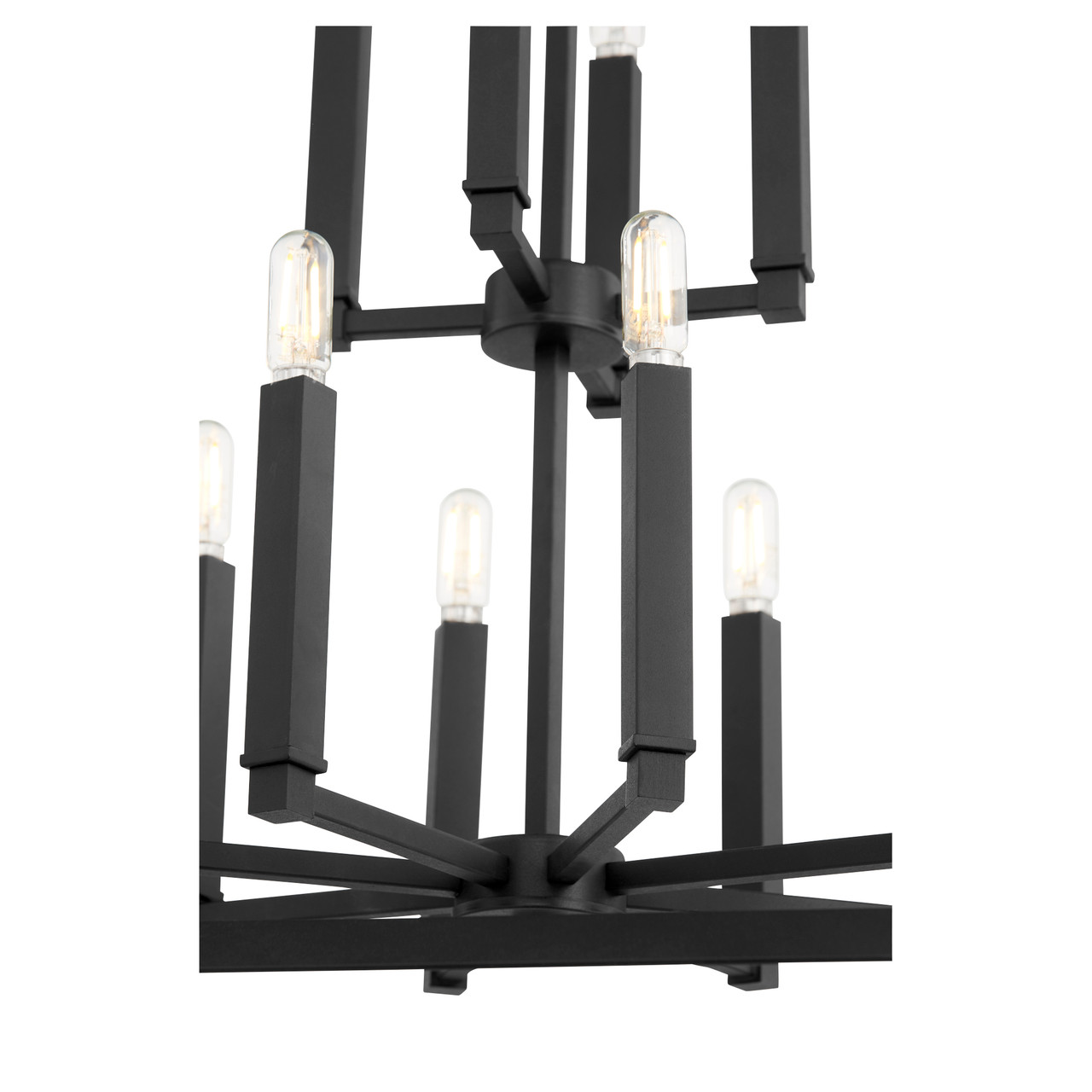 QUORUM INTERNATIONAL 6809-12-69 Manor 12-Light Entry Light, Noir