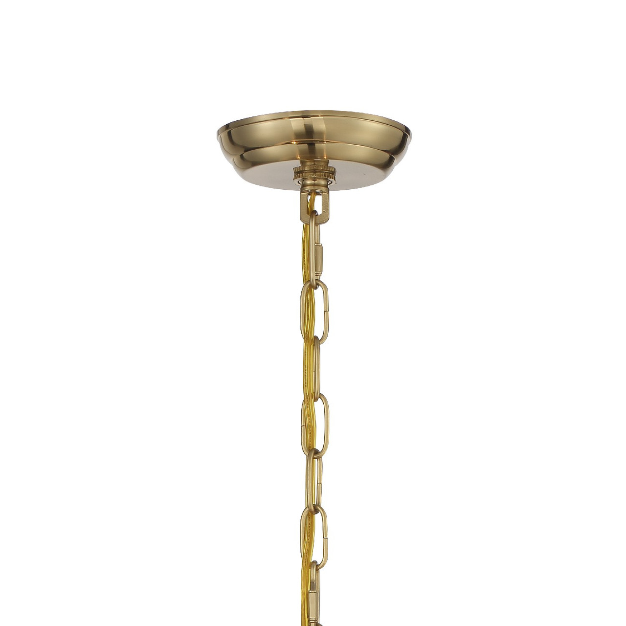 CRYSTORAMA 6625-VG-CL-S Othello 5 Light Vibrant Gold Chandelier