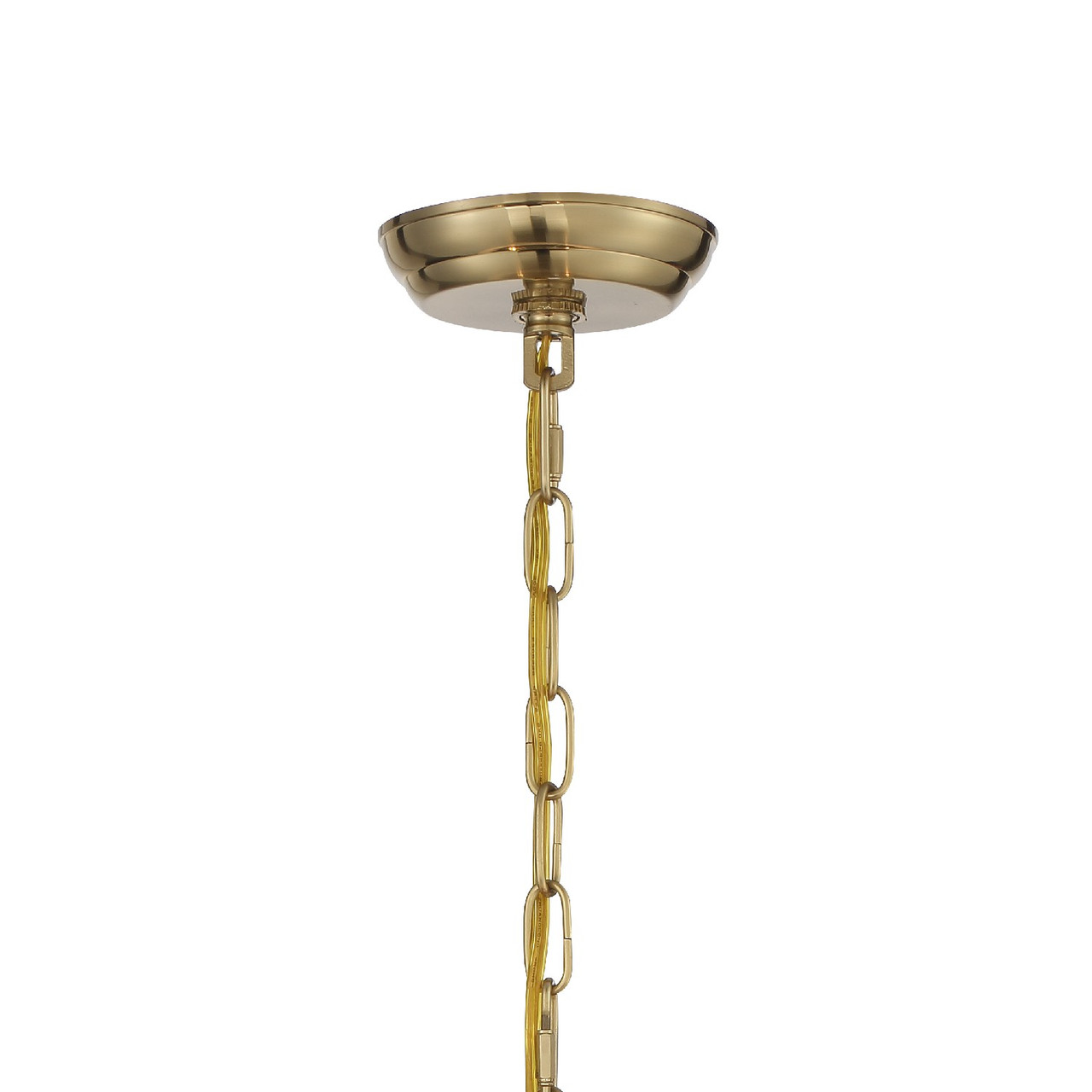 CRYSTORAMA 6625-VG-CL-MWP Othello 5 Light Vibrant Gold Chandelier