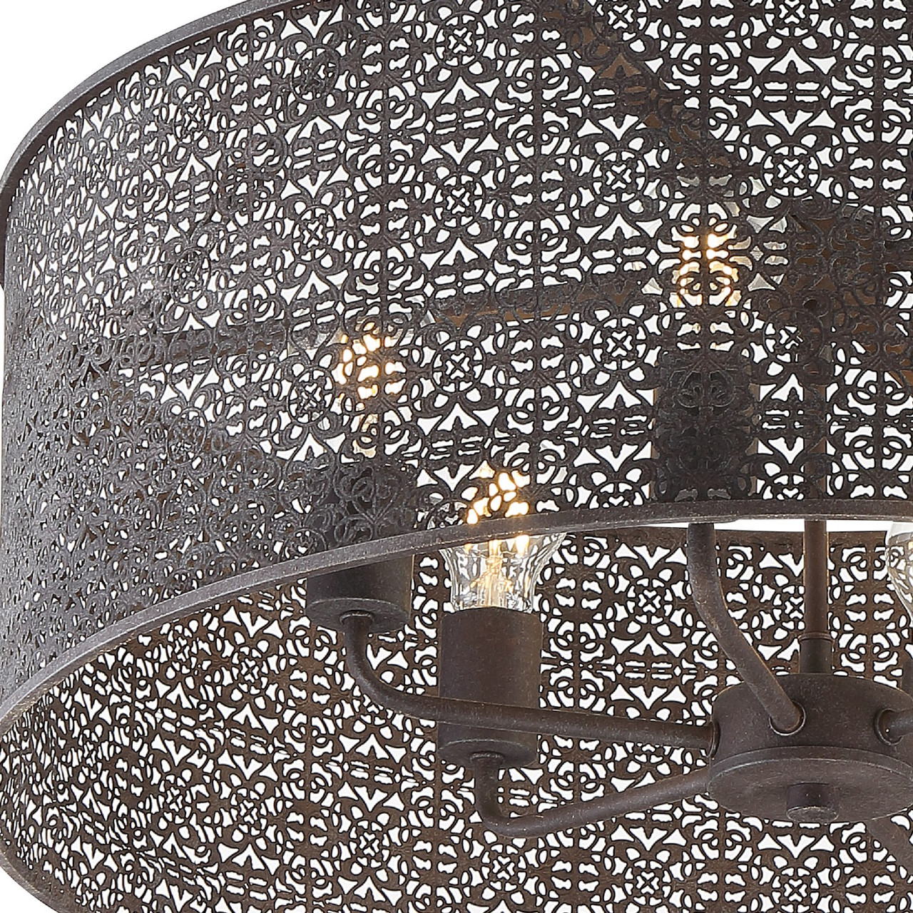 CRYSTORAMA JAS-A5016-FB Jasmine 6 Light Forged Bronze Chandelier