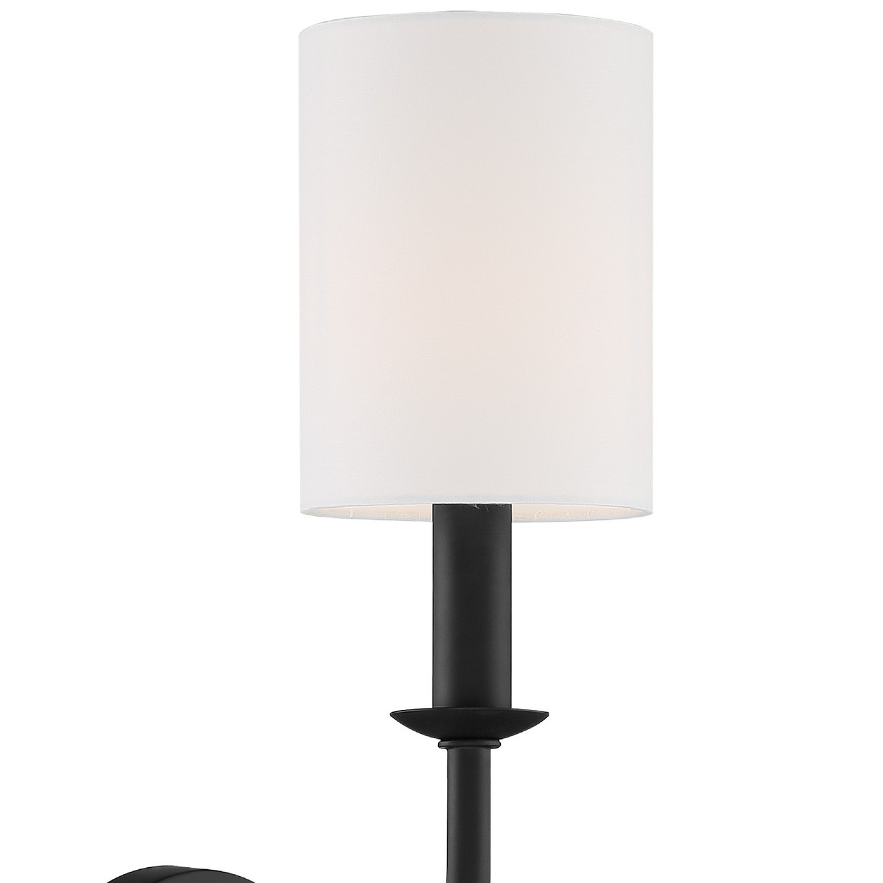 CRYSTORAMA BAI-A2101-MK Bailey 1 Light Matte Black Wall Mount