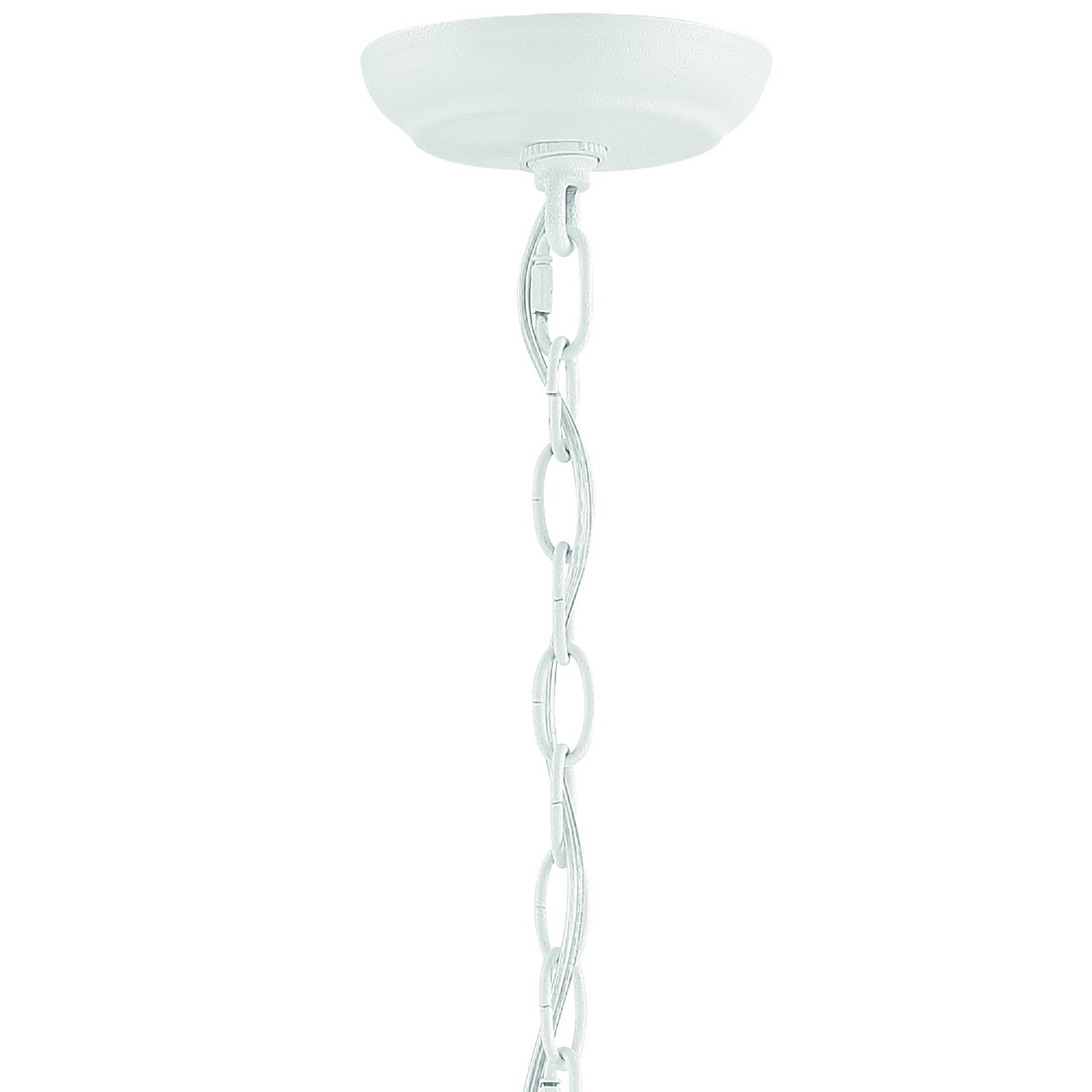 CRYSTORAMA 504-MT Broche 4 Light Matte White Chandelier