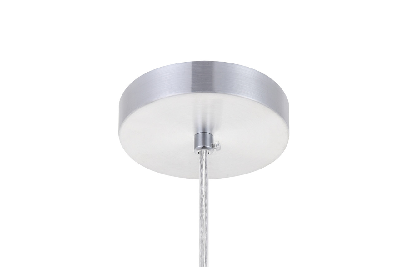 Living District LDPD2040BN Circa 1 Light Burnished Nickel Pendant