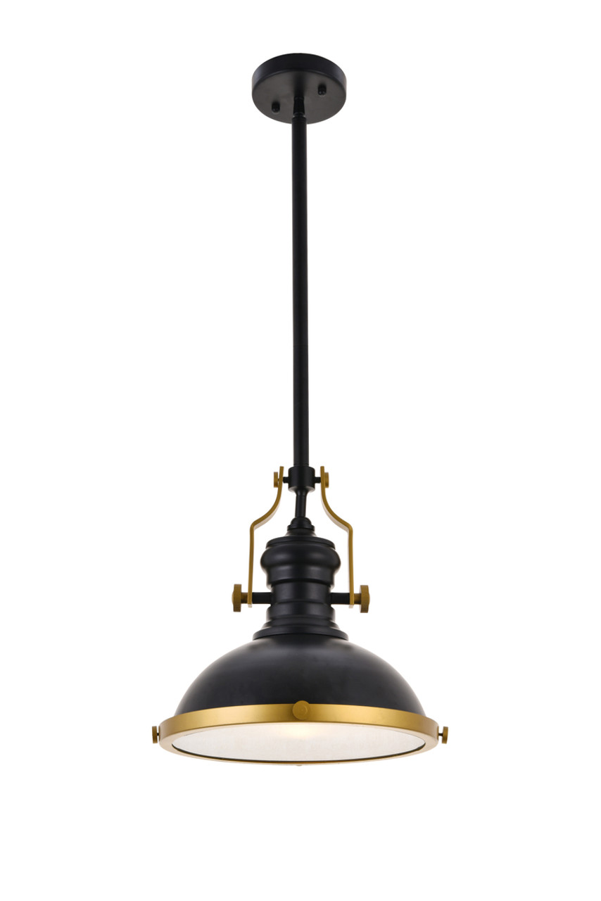 Living District LD5001D13BRB Eamon 1 Light matte black Pendant