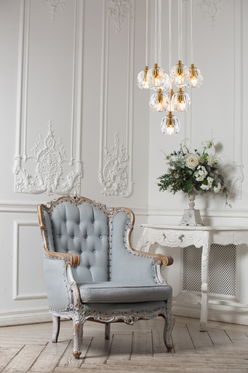 Elegant Lighting 3505G11G Eren 10 lights Gold pendant