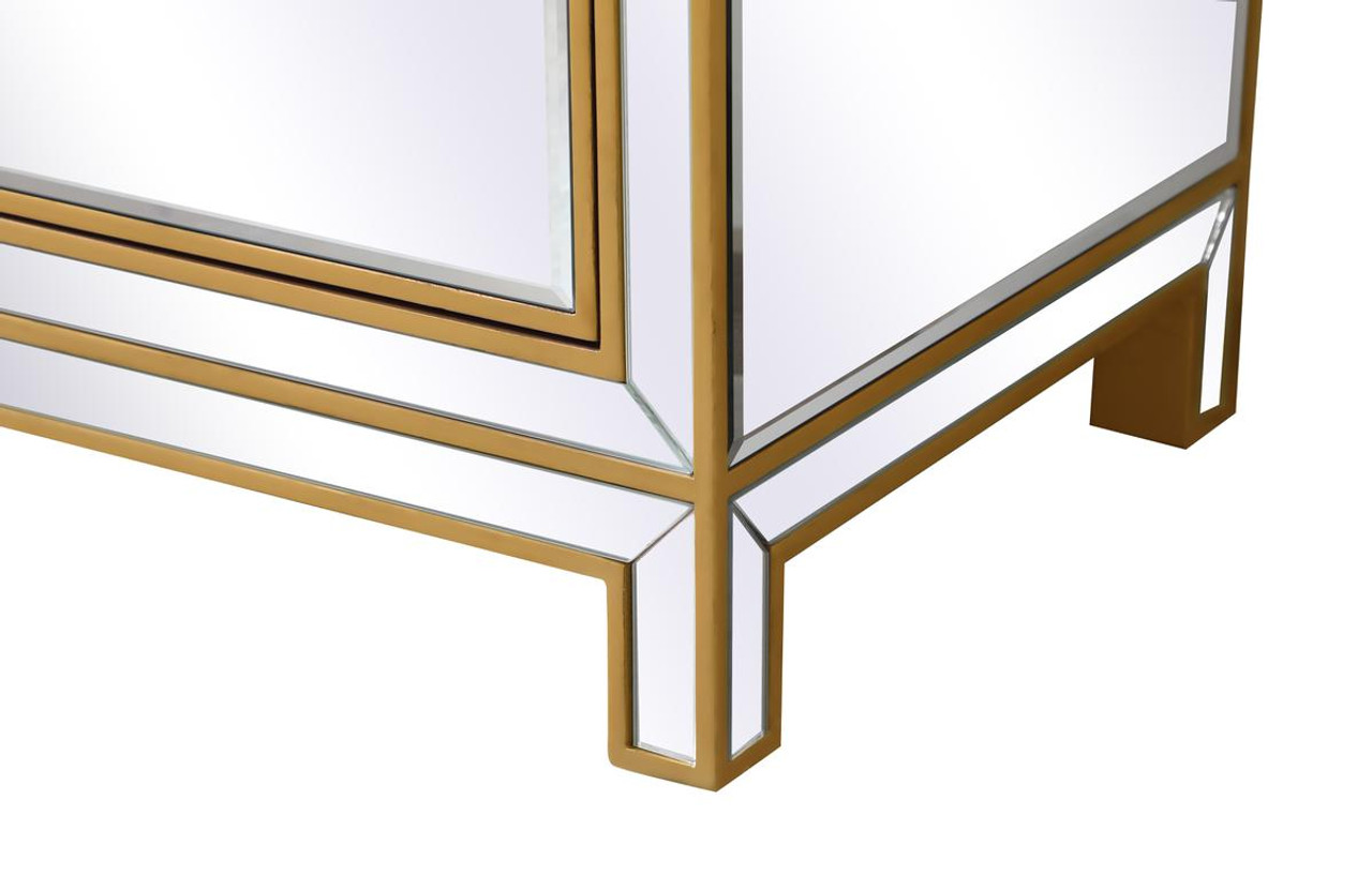 ELEGANT DECOR MF72036G Dresser 6 drawers 60in. W x 18in. D x 32in. H in gold ELEGANT DECOR MF72036G Dresser 6 drawers 60in. W x 18in. D x 32in. H in gold