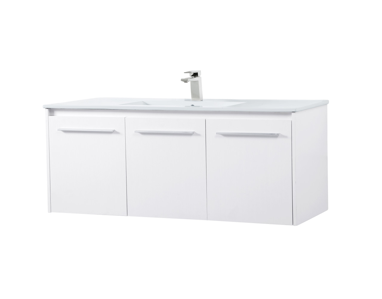 ELEGANT DECOR VF44048WH 48 inch  Single Bathroom Floating Vanity in White