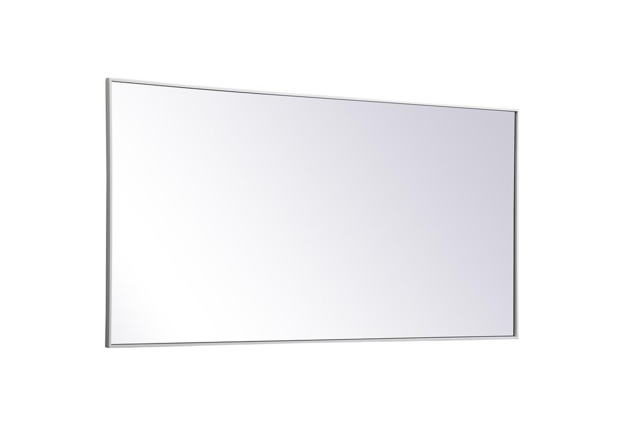 Elegant Decor MR43672WH Metal frame rectangle mirror 36 inch x 72 inch in White